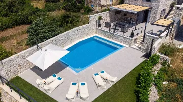 Brsecine Villa with Private Pool and Sea Views