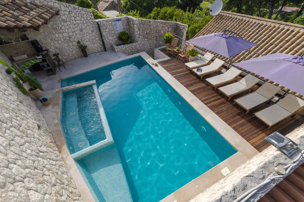 Kupari Villa with Heated Pool for Up to 9