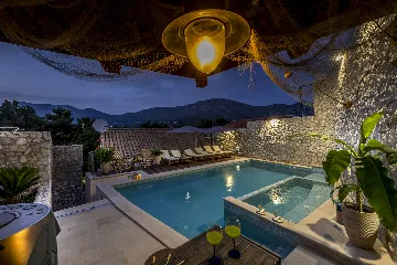 Kupari Villa with Heated Pool for Up to 9