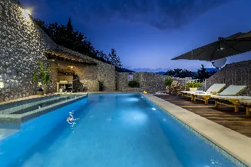 Kupari Villa with Heated Pool for Up to 9