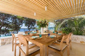 Beachfront Villa with Heated Pool in Hvar