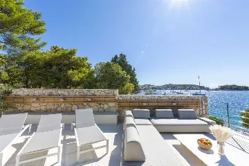 Beachfront Villa with Heated Pool in Hvar