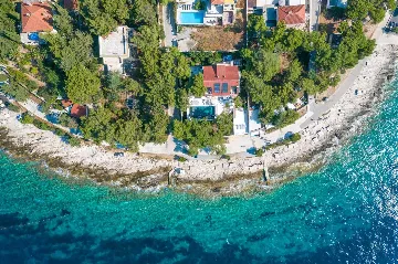 Beachfront Villa with Heated Pool in Hvar