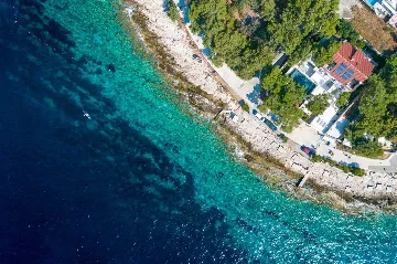 Beachfront Villa with Heated Pool in Hvar