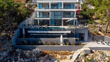 Beachfront Villa in Blato for 12 Guests