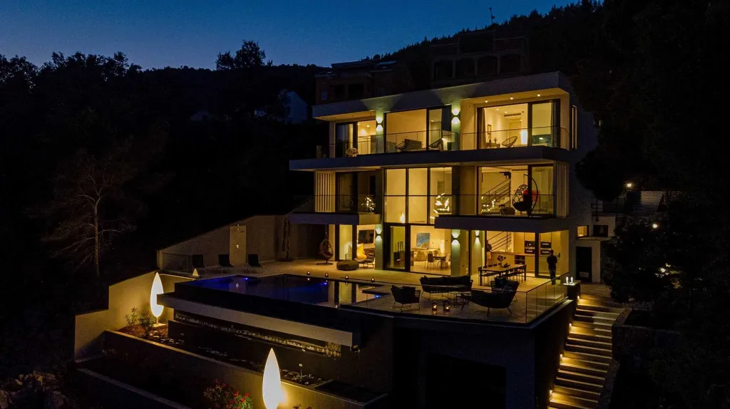 Beachfront Villa in Blato for 12 Guests