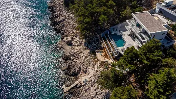 Beachfront Villa in Blato for 12 Guests