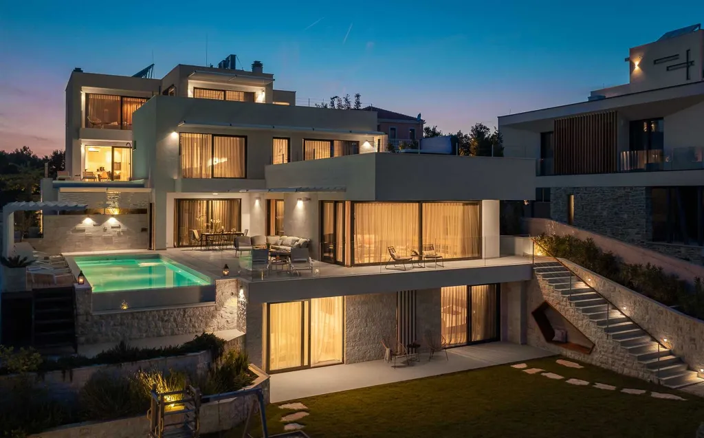 Sea View Villa in Jezera with Heated Pool