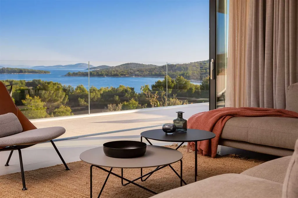 Sea View Villa in Jezera with Heated Pool
