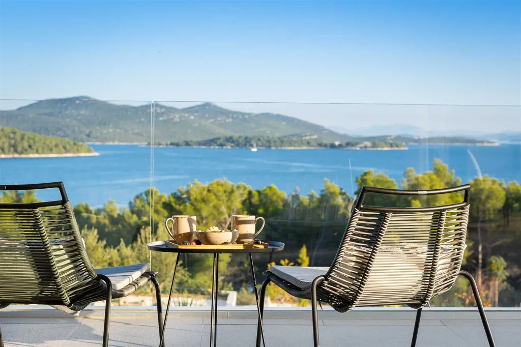 Sea View Villa in Jezera with Heated Pool