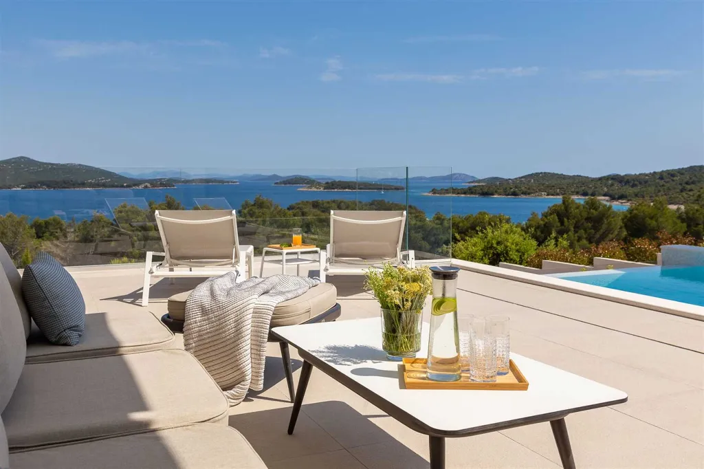 Sea View Villa in Jezera with Heated Pool