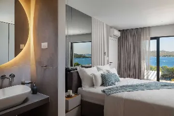 Sea View Villa in Jezera with Heated Pool