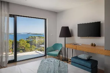 Sea View Villa in Jezera with Heated Pool