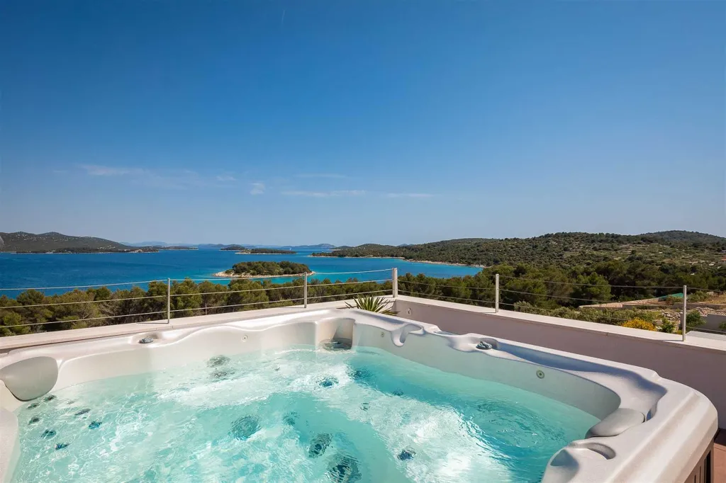 Sea View Villa in Jezera with Heated Pool