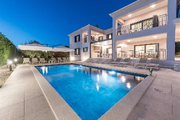 Sukošan Villa with Heated Pool and Sauna