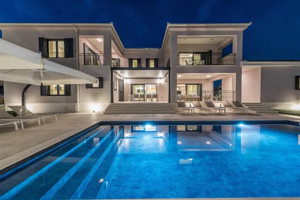 Sukošan Villa with Heated Pool and Sauna