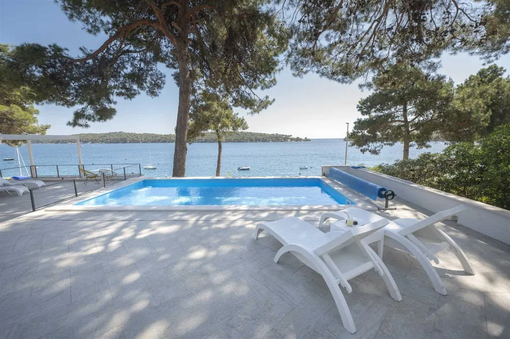 Seafront Villa with Boat Mooring in Mali Lošinj