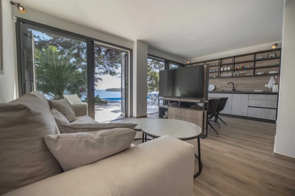 Seafront Villa with Boat Mooring in Mali Lošinj