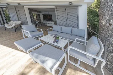 Seafront Villa with Boat Mooring in Mali Lošinj