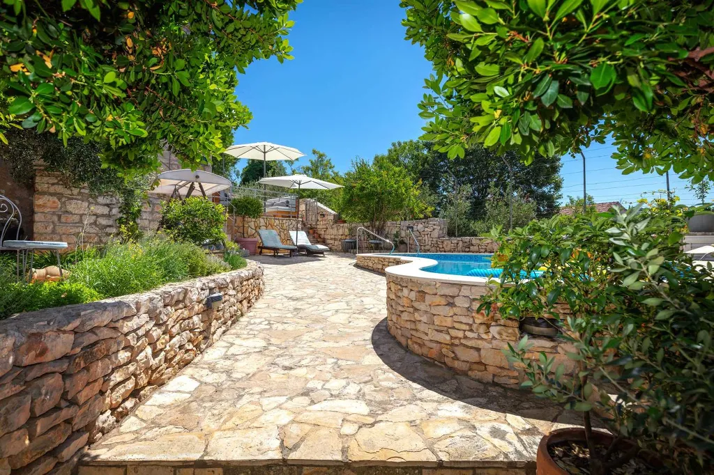 Stone Villa with Private Pool in Milna, Croatia