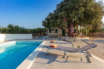 Private Heated Pool Villa in Pučišća for Up to 6