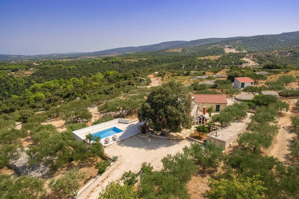 Private Heated Pool Villa in Pučišća for Up to 6