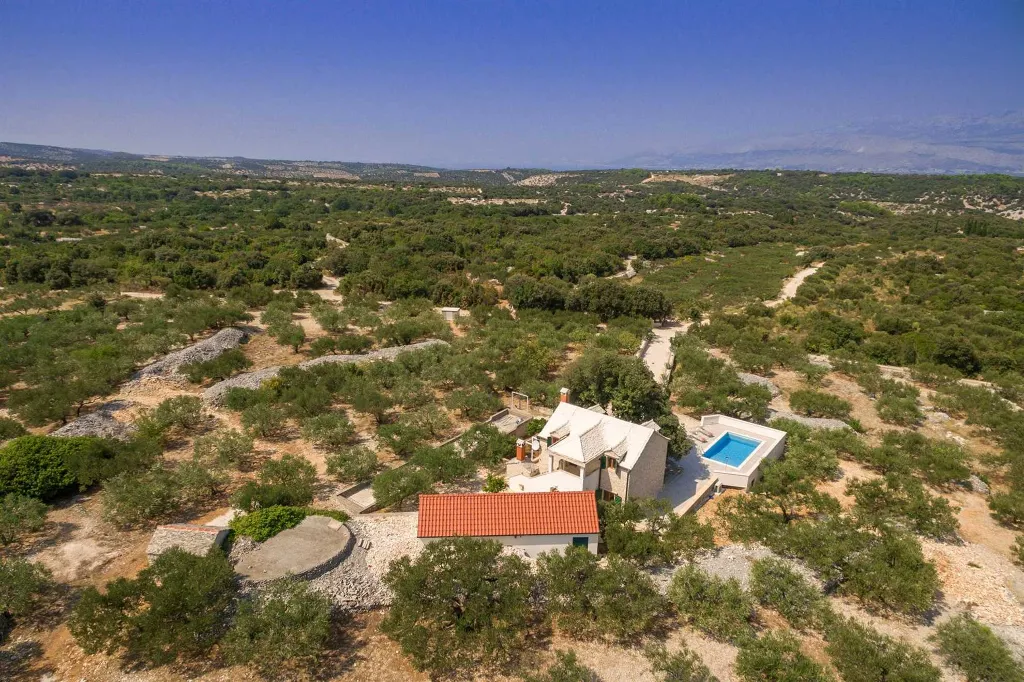 Private Heated Pool Villa in Pučišća for Up to 6