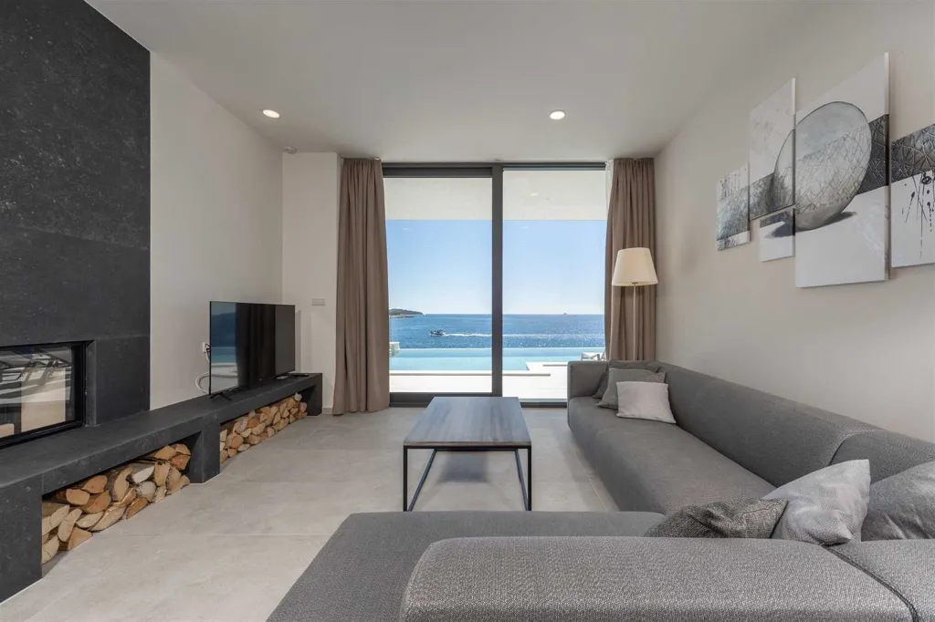 Rogoznica Seafront Villa with Heated Infinity Pool