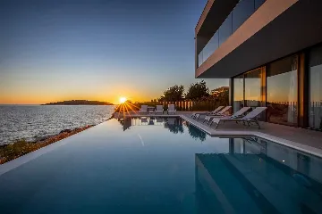 Rogoznica Seafront Villa with Heated Infinity Pool