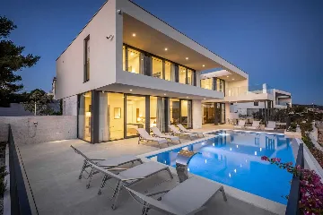 Rogoznica Seafront Villa with Heated Infinity Pool