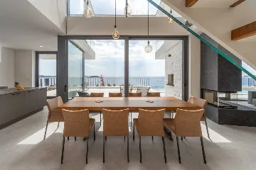 Rogoznica Seafront Villa for 10 with Heated Pool