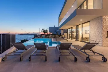 Seafront Villa in Rogoznica for 10 Guests