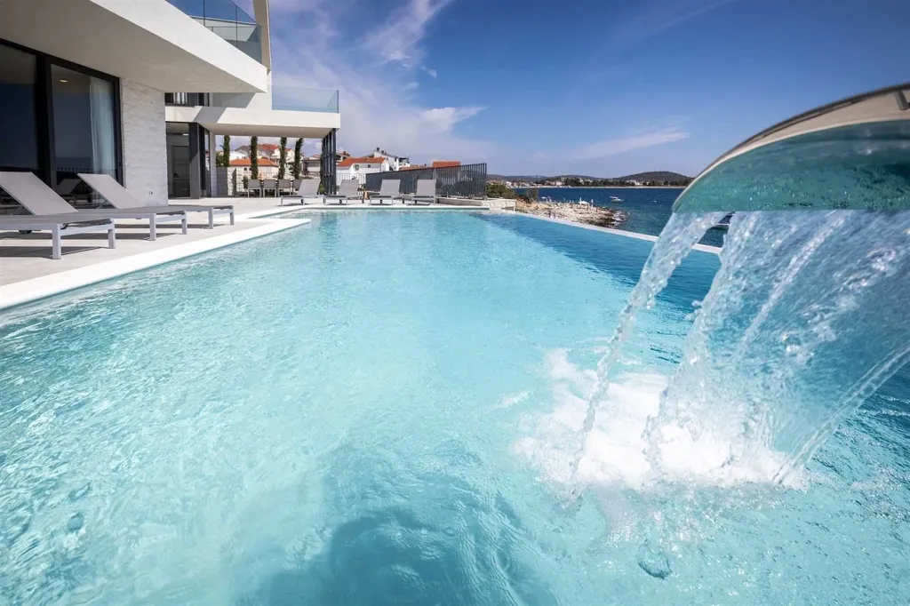 Seafront Villa in Rogoznica for 10 Guests