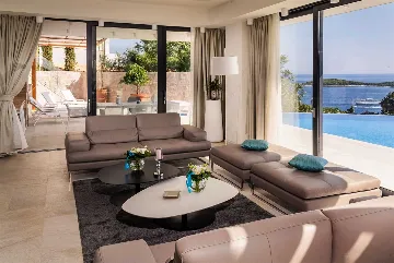 Hvar Villa with Heated Infinity Pool for 8