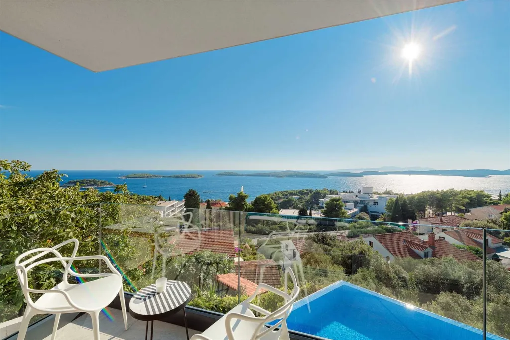 Hvar Villa with Heated Infinity Pool for 8