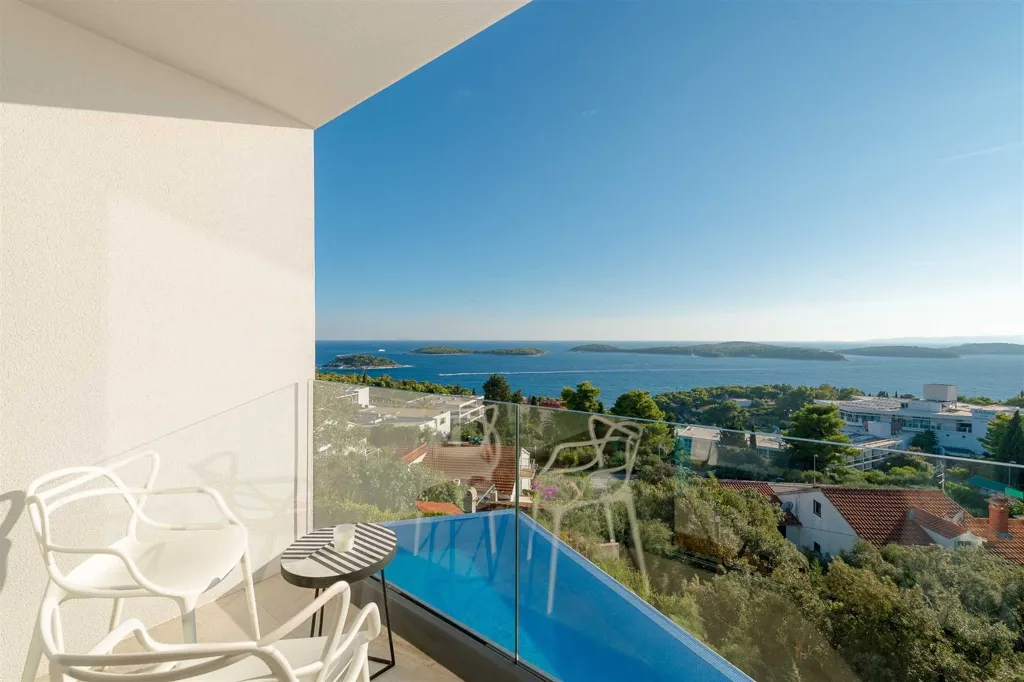 Hvar Villa with Heated Infinity Pool for 8