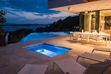 Hvar Villa with Heated Infinity Pool for 8