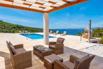 Villa in Pučišća for up to 12 with Heated Pool