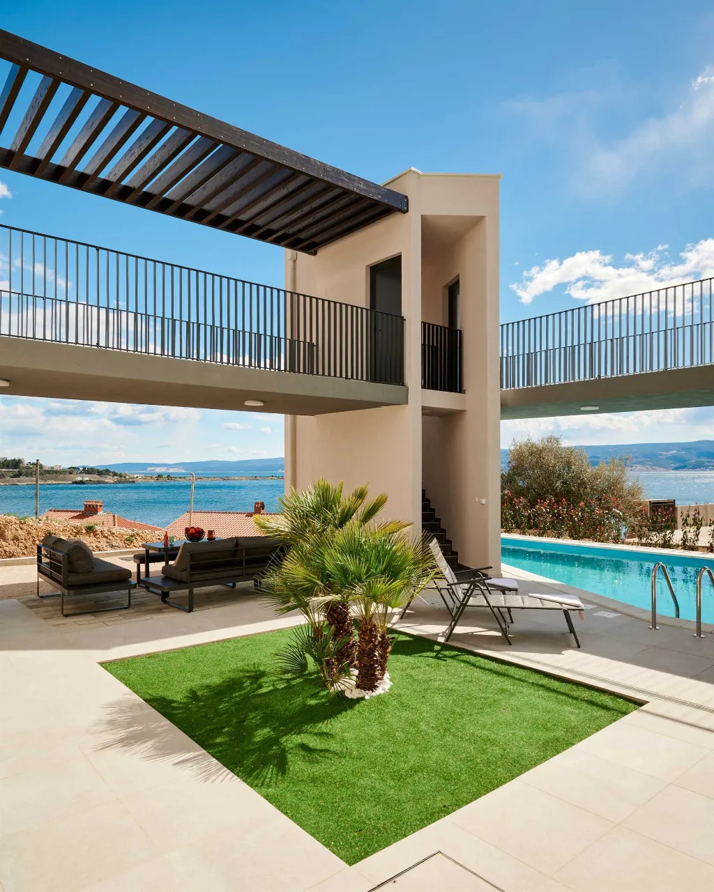 Mali Rat Villa with Heated Pool and Sea View