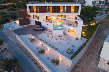 Primošten Villa with Heated Pool & Jacuzzi