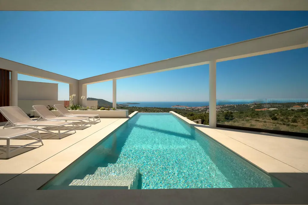 Primošten Villa with Heated Pool & Jacuzzi