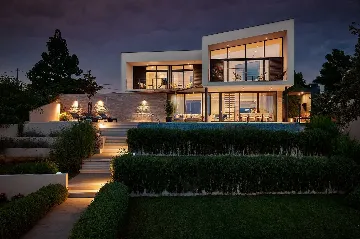 Sućuraj 4-Bedroom Villa with Heated Pool & Sea View