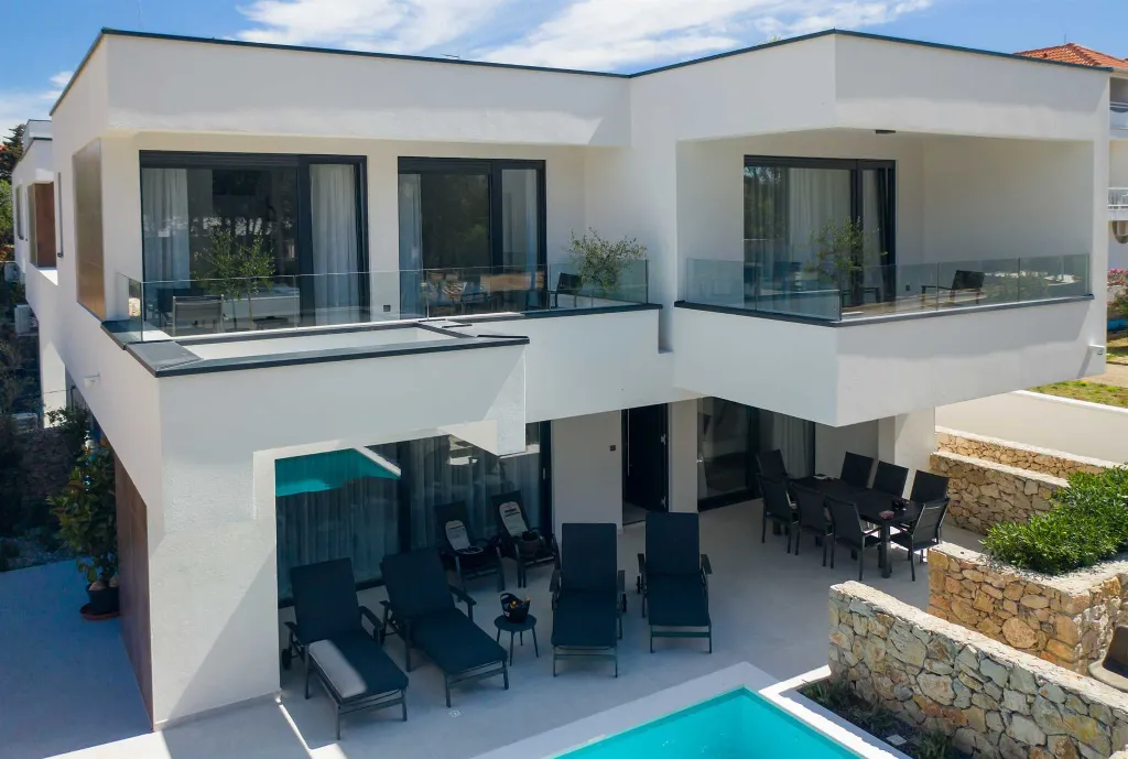 Private Pool Villa in Novalja for Up to 10 Guests