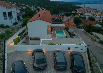 Villa for 7 Guests in Vrbnik with Pool and Sea View