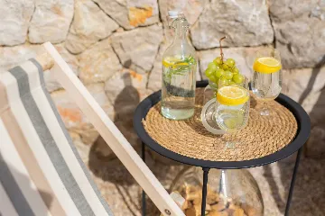 Villa for 7 Guests in Vrbnik with Pool and Sea View