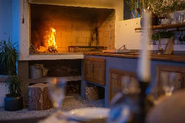 Villa for 7 Guests in Vrbnik with Pool and Sea View