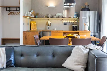 Villa for 7 Guests in Vrbnik with Pool and Sea View