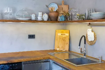 Villa for 7 Guests in Vrbnik with Pool and Sea View