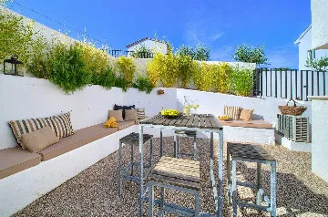 Villa for 7 Guests in Vrbnik with Pool and Sea View