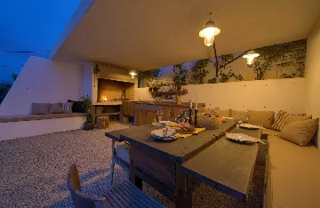 Villa for 7 Guests in Vrbnik with Pool and Sea View